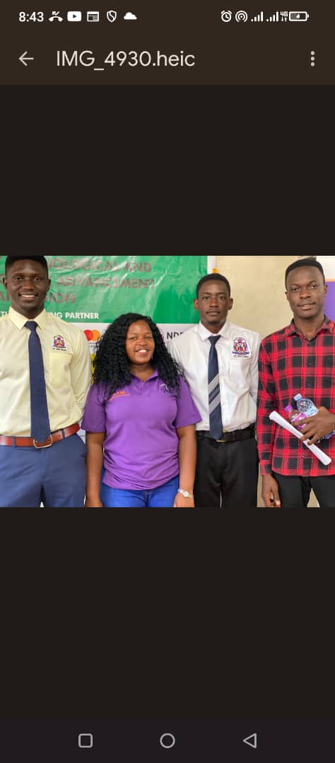 Four participants standing together at a youth engagement event.